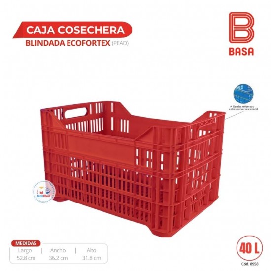 CAJA COSECHERA BLINDADA ECOFORTEX (PEAD)