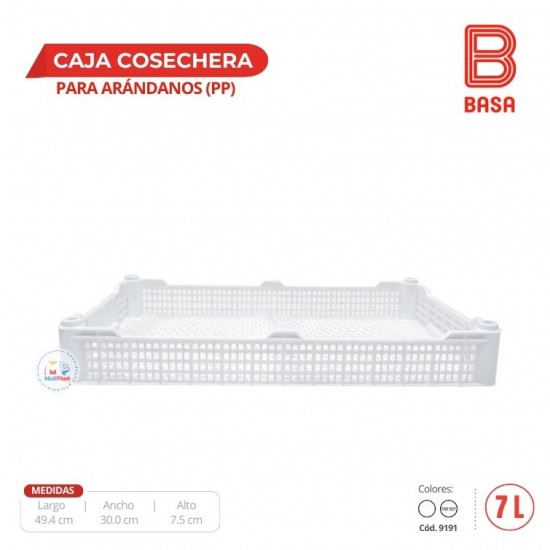 CAJA COSECHERA PARA ARANDANOS (PP)