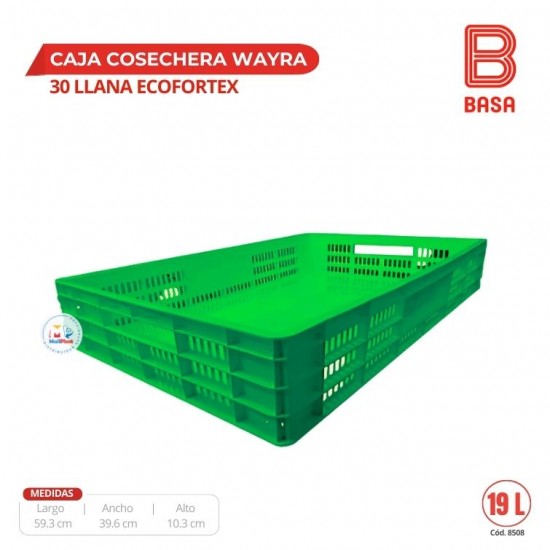 CAJA COSECHERA WAYRA 30 LLANA ECOFORTEX (PEAD)