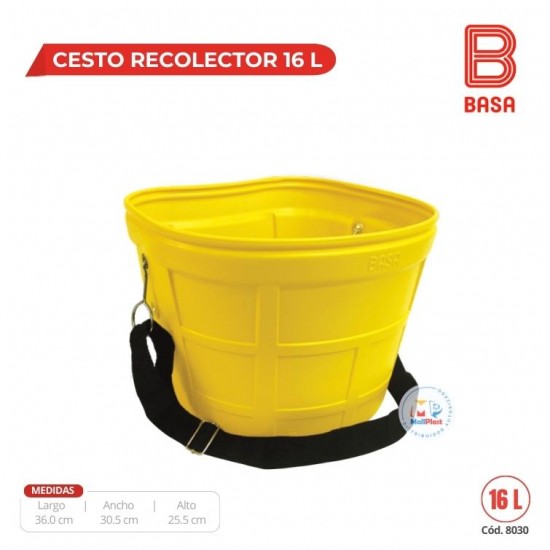 CESTO RECOLECTOR 16 L (PEAD)