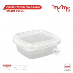 contenedor cuadrado smart 250 mL