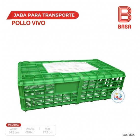 JABA PARA TRANSPORTE DE POLLO VIVO (PEAD)