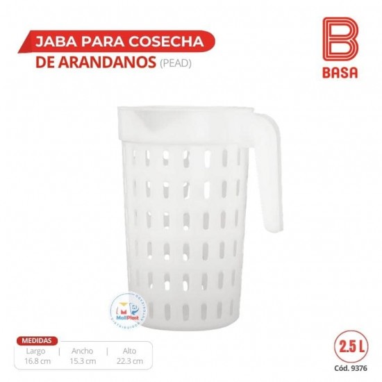 JARRA PARA COSECHA DE ARÁNDANOS (PEAD)