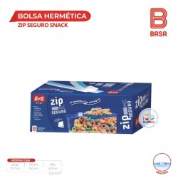 BOLSA HERMETICA ZIP SEGURO SNACK