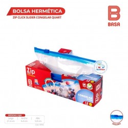 BOLSA HERMÉTICA ZIP SLIDER CONGELAR QUART