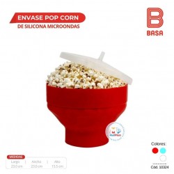 POP CORN DE SILICONA BASA MICROONDAS