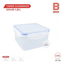 TAPER GYG CUADRADO 1.25 L 152 X 152 X 93 N