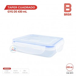 TAPER GYG CUADRADO 430 ML