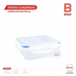 TAPER GYG CURVE CUADRADO 670 ML