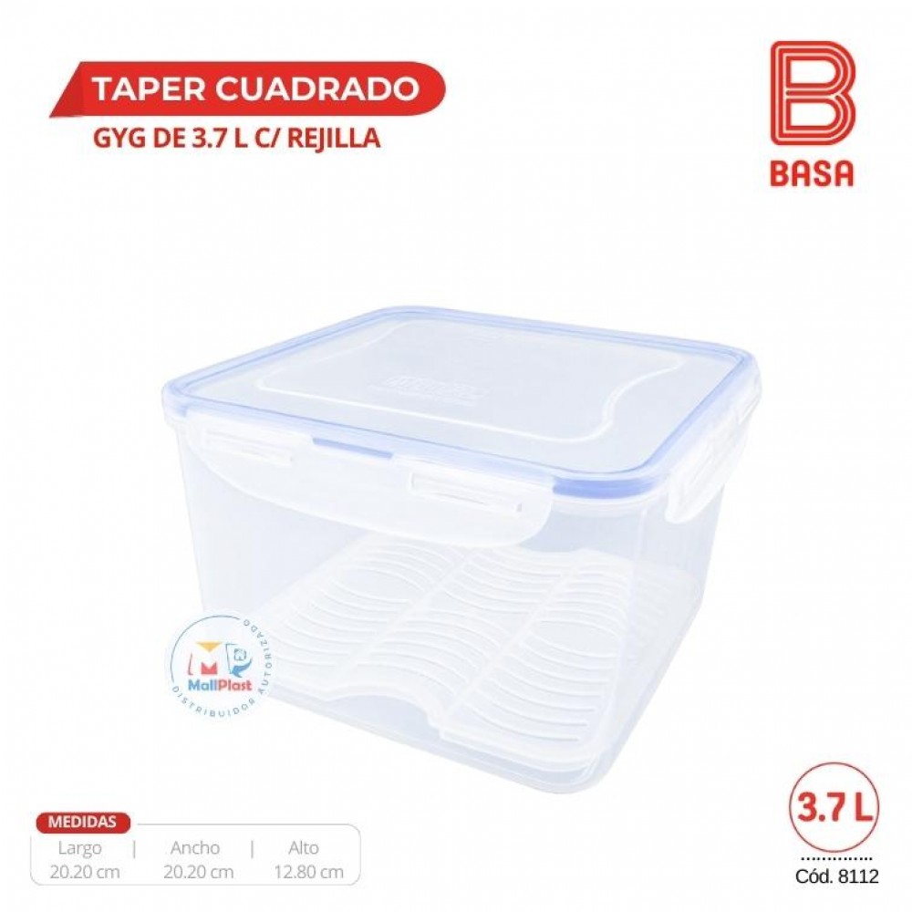 TAPER GYG CUADRADO 900 ML