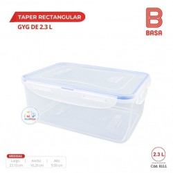 TAPER GYG RECTANGULAR 2.3 LT