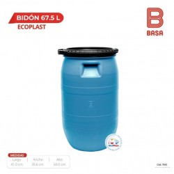 BIDON 67.5 L (PEAD) ECOPLAST