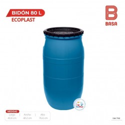 BIDON 80 L (PEAD) ECOPLAST