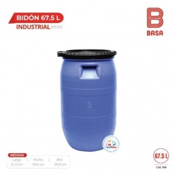 BIDON DE 67.5 L (PEAD) INDUSTRIAL