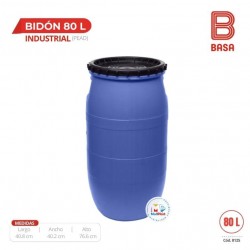 BIDON DE 80 L (PEAD) INDUSTRIAL