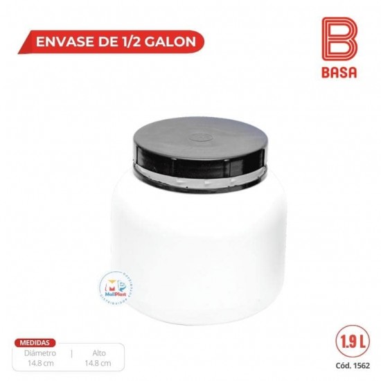 ENVASE DE 1/2 GALON (PEAD)