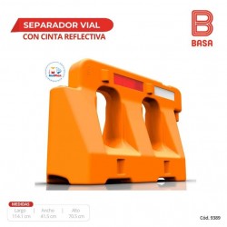 SEPARADOR VIAL SVM CON CINTA (PEAD)