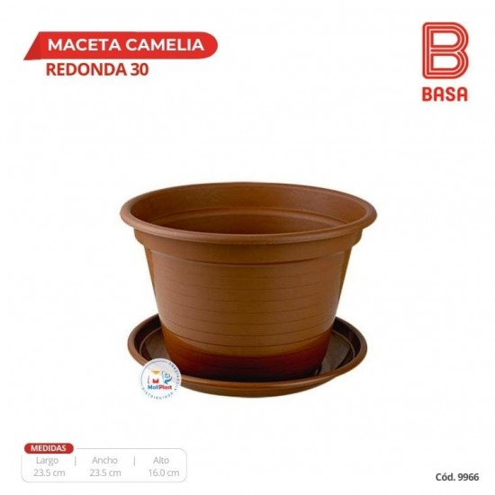 MACETA CAMELIA REDONDA # 30