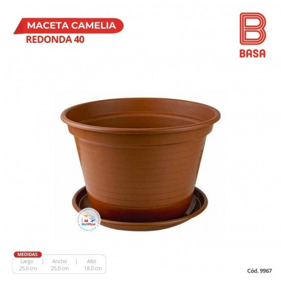 MACETA CAMELIA REDONDA # 40