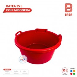 BATEA 35 LTS. CON JABONERA