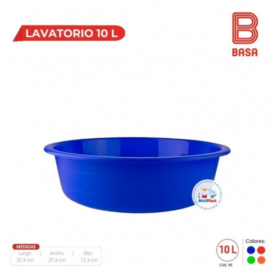 LAVATORIO CAPACIDAD 10 L