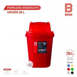 PAPELERA BODEGUITA VAIVEN 35 L