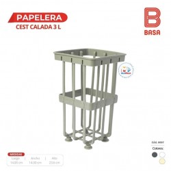 PAPELERA CEST CALADA 3 L