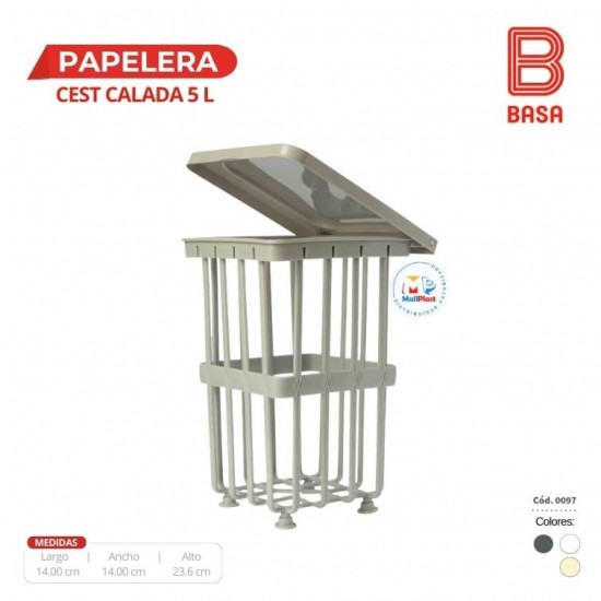 PAPELERA CEST CALADA 5 L