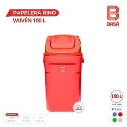 PAPELERA RINO VAIVEN 100 L