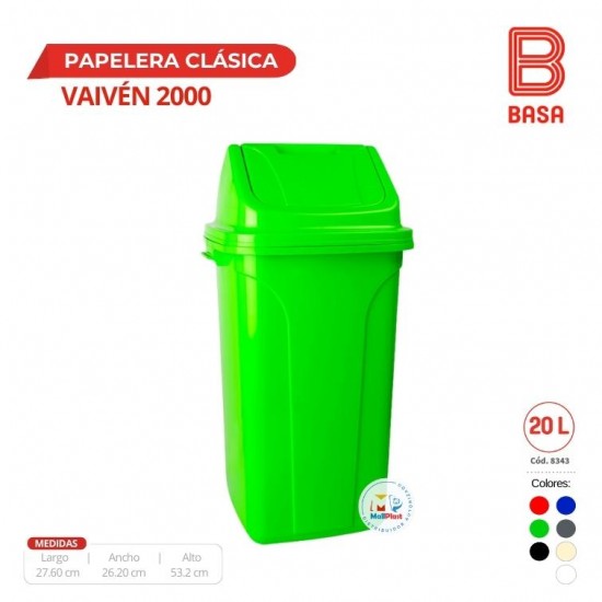 PAPELERA VAIVEN CLASICA 2000