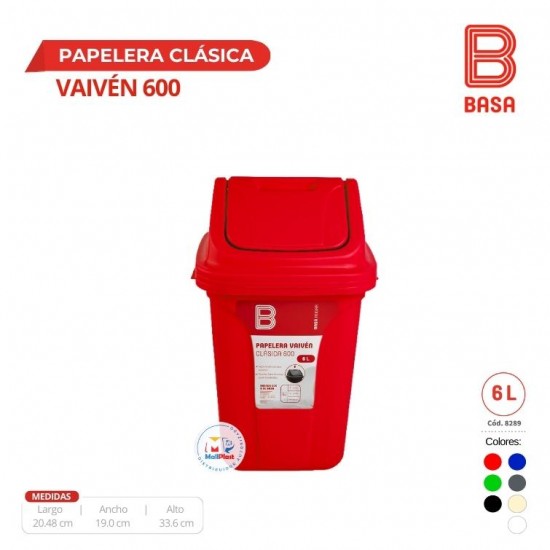 PAPELERA VAIVEN CLASICA 600