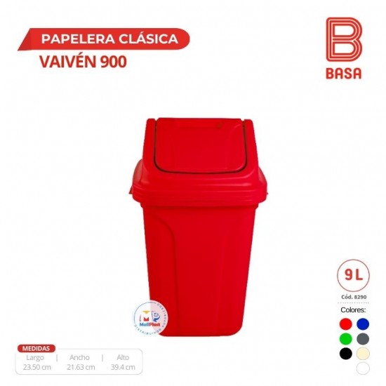 PAPELERA VAIVEN CLASICA 900