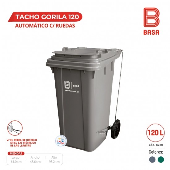 TACHO GORILA C/RUEDAS # 120 AUTOMATICO