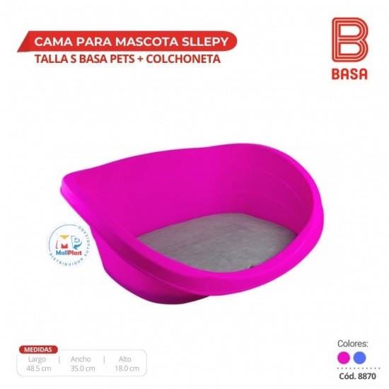 CAMA PARA MASCOTAS SLEEPY S BASA PETS + COLCHONETA