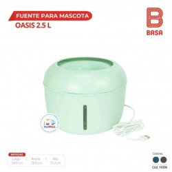 FUENTE PARA MASCOTA OASIS 2.5 L