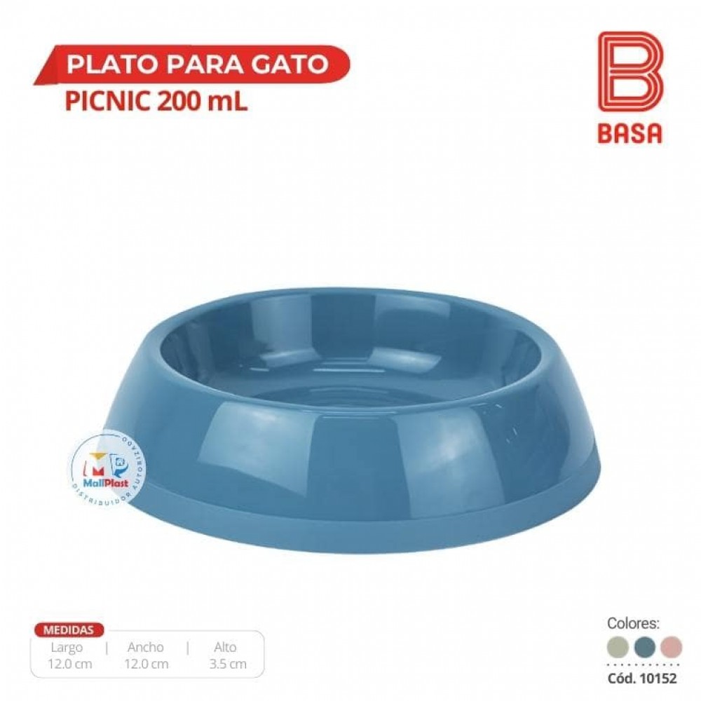 (A0234)PLATO PARA GATO PICNIC 200 ML