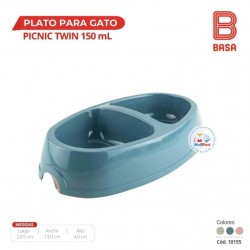 (A0237)PLATO PARA GATO PICNIC TWIN 150 ML