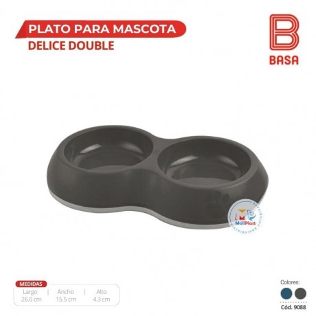 PLATO PARA MASCOTA DELICE DOUBLE