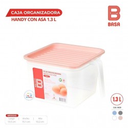 CAJA ORGANIZADORA HANDY CON ASA 1.3 L