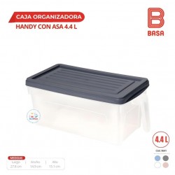 CAJA ORGANIZADORA HANDY CON ASA 4.4 L