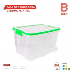 CAJA ORGANIZADORA UTILISIMA ALTA 19 LITROS