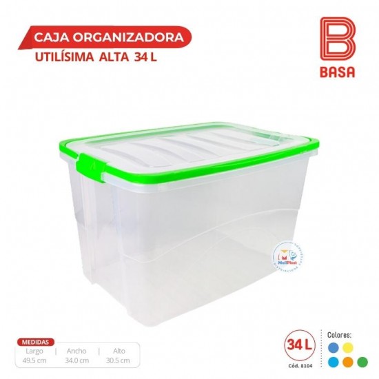 CAJA ORGANIZADORA UTILISIMA ALTA 34 LITROS