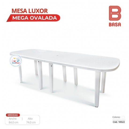 Mesa Luxor Mega Ovalada