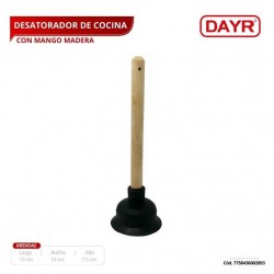 Desatorador De Jebe - Cocina M/ Madera