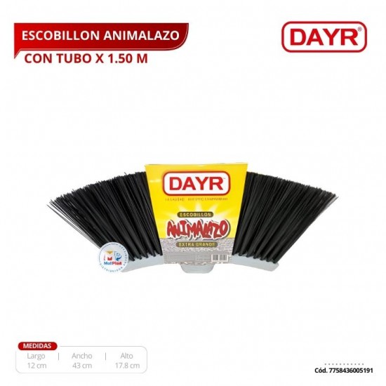 Escobillon Animalazo C/Tubo X 1.50Mt