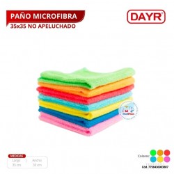 Paño Microfibra 35X35 - No Apeluchado