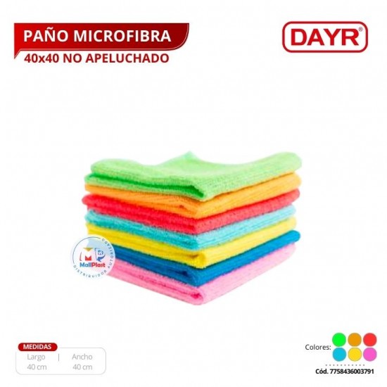 Paño Microfibra 40X40 - No Apeluchado