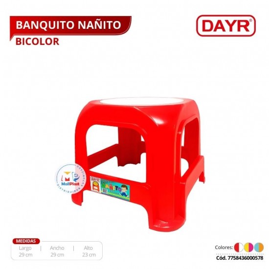 Banquito Ñañito Bicolor