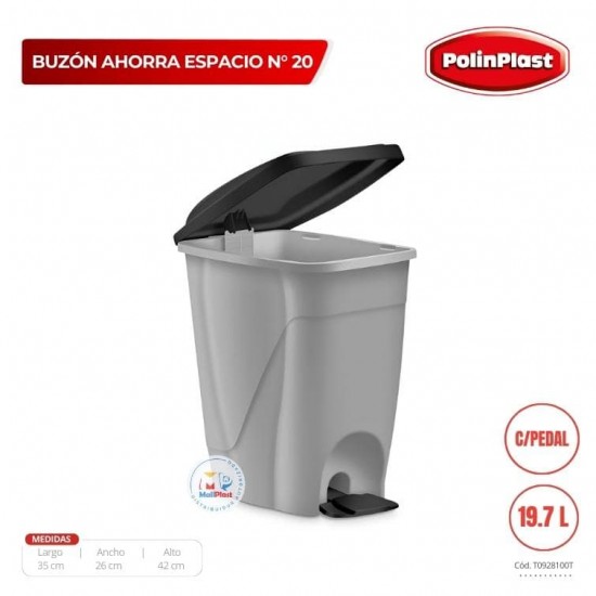 BUZON AHORRA ESPACIO C/PEDAL N° 20