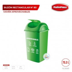 BUZON RECTANGULAR Nº 80 VAIVEN ECOLOGICO APROVECHABLES